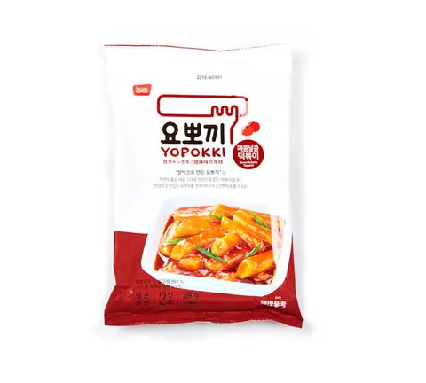 Young Poong Yopokki Sweet & Spicy Topokki (Rice Cake) Pouch - Box (20 x 140 gr)