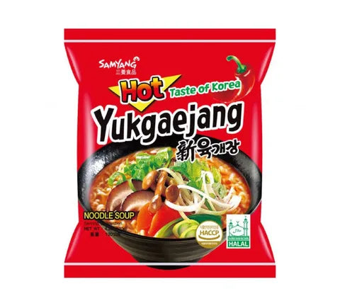 Samyang Yukgaejang Noodles - Instant Noodles - Box (20 x 120 gr)